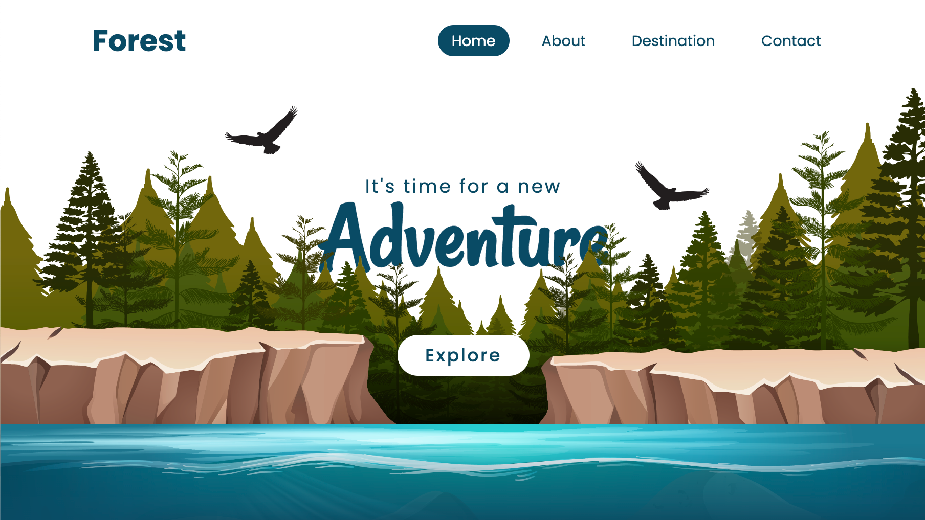 Forest Website Landing Page