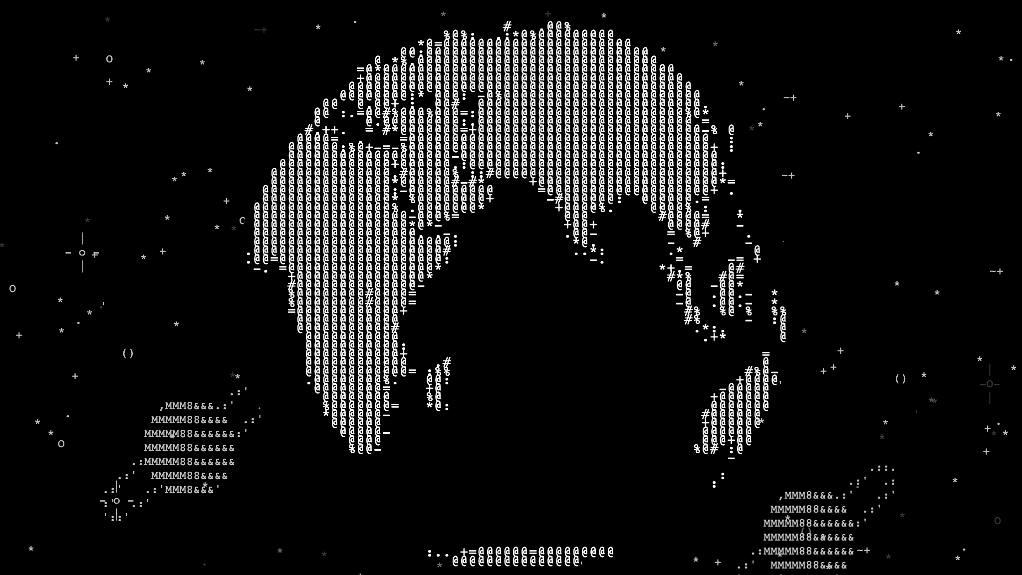 Rotating Globe Animation in ASCII style